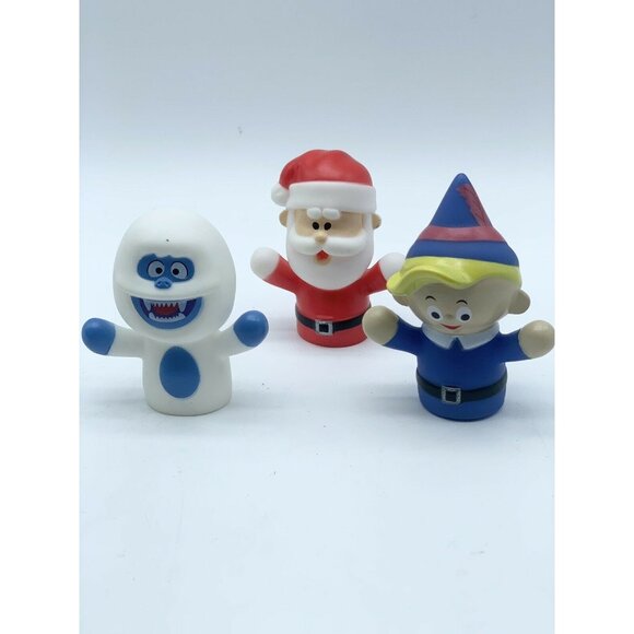 Rudolph the Red-Nosed Reindeer and The Island of Misfit Finger Lot of 3 Puppets - Picture 1 of 1